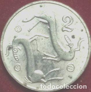 Monedas antiguas de Asia: moneda 2 centavos chipre 1994 km 543 - Foto 1