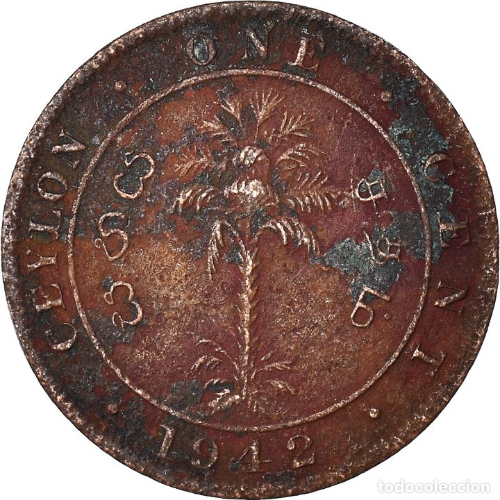 Monedas antiguas de Asia: [#1054924] Moneda, Ceil&aacute;n, Cent, 1942 - Foto 2