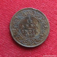 Monedas antiguas de Asia: INDIA 1/12 ANNA 1907. Lote 342796238