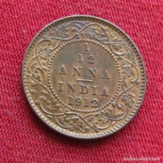 Monedas antiguas de Asia: INDIA 1/12 ANNA 1912. Lote 342796518