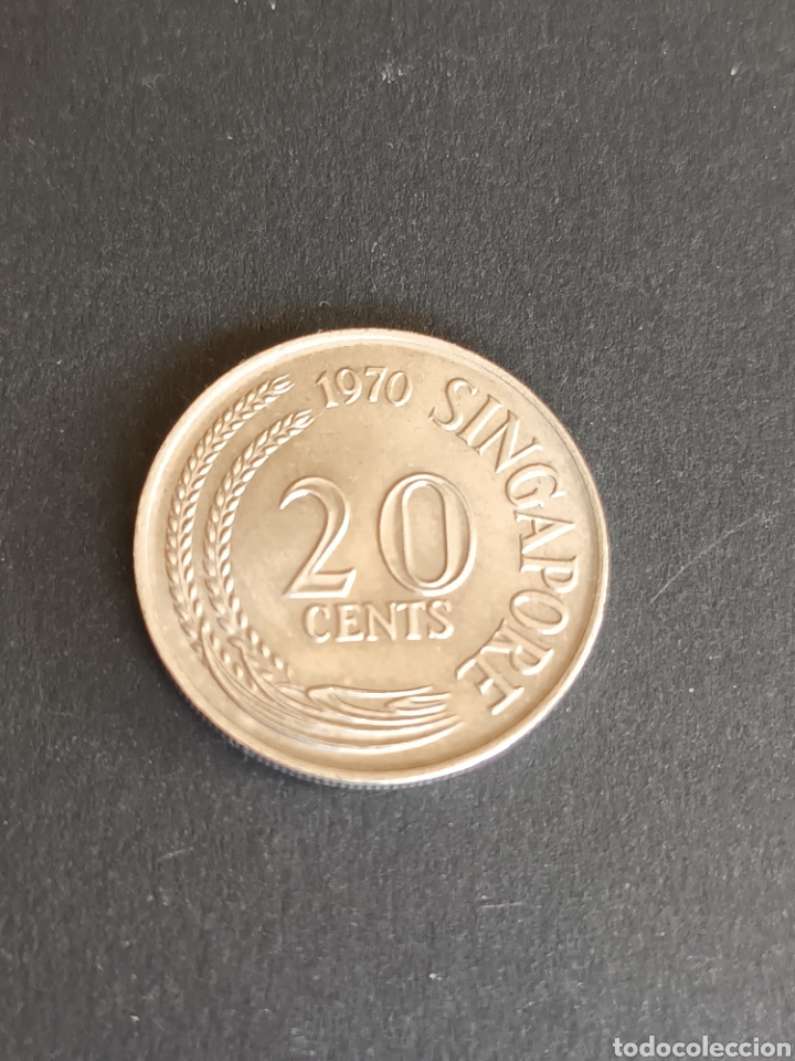 Monedas antiguas de Asia: SINGAPUR. 20 CENTS DE 1970. - Foto 1