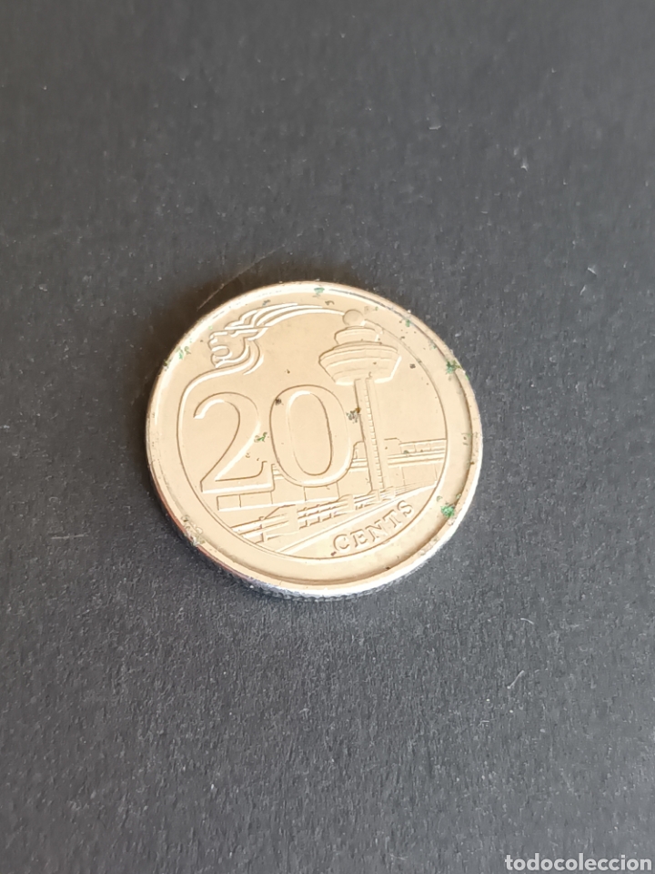 Monedas antiguas de Asia: SINGAPUR. 20 CENTS DE 2013. - Foto 2