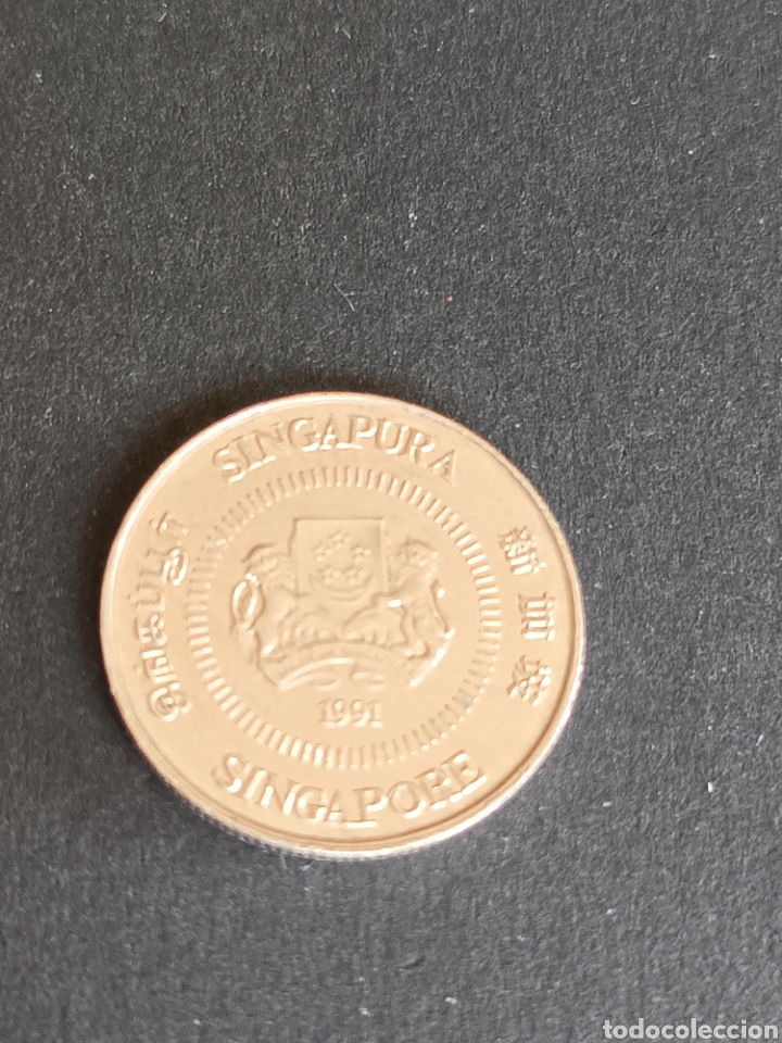 Monedas antiguas de Asia: SINGAPUR. 10 C&Eacute;NTIMOS DE 1991. - Foto 2