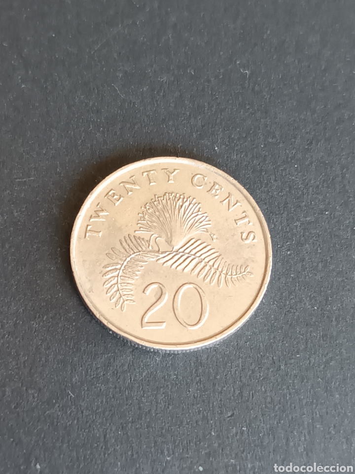 Monedas antiguas de Asia: SINGAPUR. 20 C&Eacute;NTIMOS DE 1989. - Foto 2