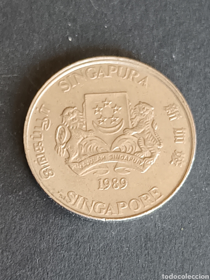 Monedas antiguas de Asia: SINGAPUR. 20 C&Eacute;NTIMOS DE 1989. - Foto 1
