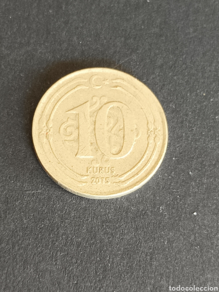 Monedas antiguas de Asia: TURQU&Iacute;A. 10 KURUS DE 2015. - Foto 2