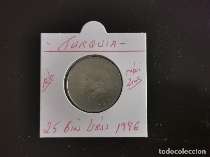 Alte M&uuml;nzen aus Asien: TURQUIA(TURKIA) 25 BIN LIRAS 1996 BC KM=1041 (CUPRONIQUEL-ZINC)
