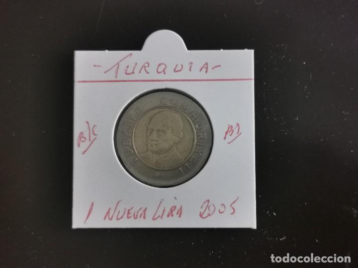 Alte M&uuml;nzen aus Asien: TURQUIA(TURKIA) 1 NUEVA LIRA 2005 BC KM=1169 (BIMETALICA)