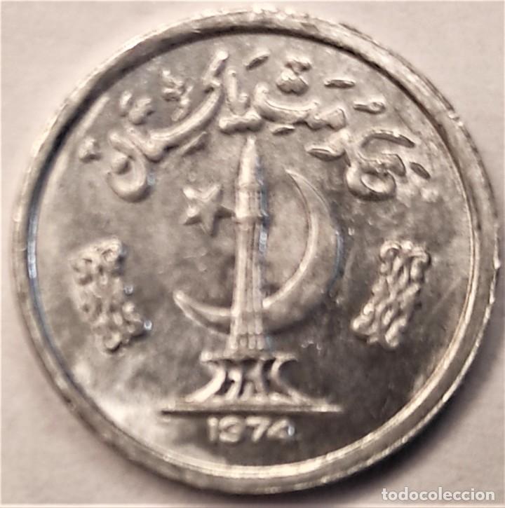 Monnaies anciennes d'Asie: PAKISTAN (1961-) - 1 PAISA 1974 - A - 0,60 GR. ALUMINIO - DIAMETRO 17 mm - KM#33 - MB