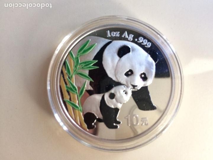 Monedas antiguas de Asia: Panda 2004 1 oz color - Foto 1