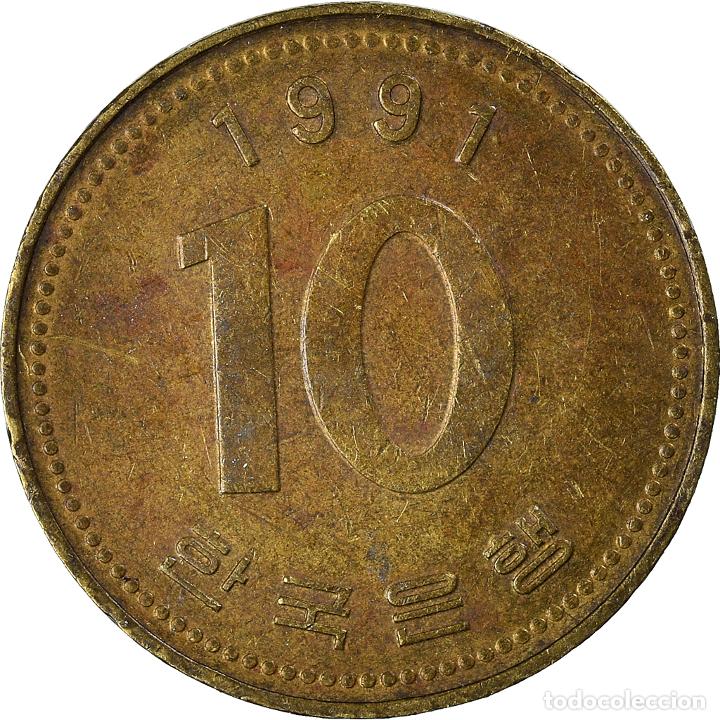 Monedas antiguas de Asia: [#926111] Moneda, COREA DEL SUR, 10 Won, 1991 - Foto 2