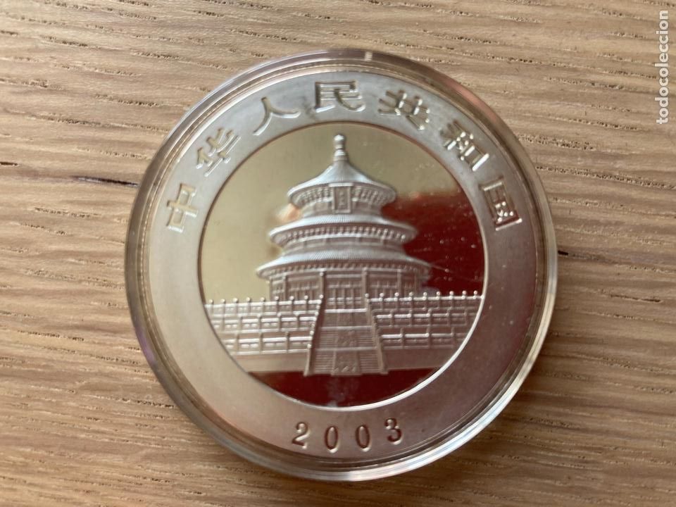 Monedas antiguas de Asia: Panda 2003 1 oz color - Foto 2