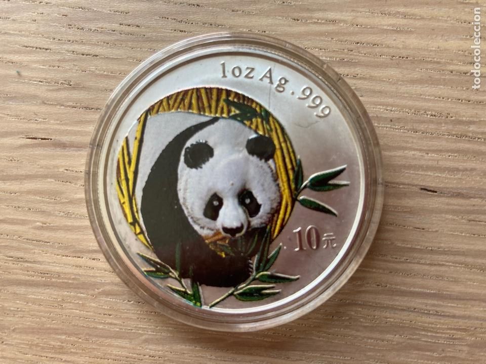 Monedas antiguas de Asia: Panda 2003 1 oz color - Foto 1