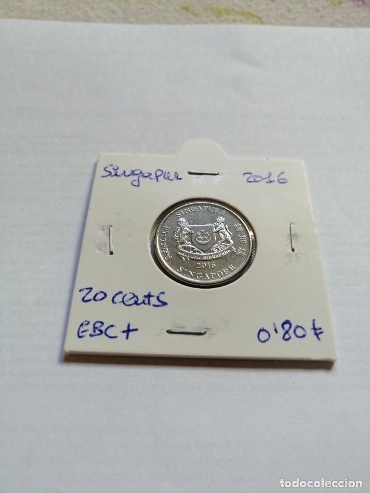 Monedas antiguas de Asia: Singapur 20 Cents 2016 - Foto 1