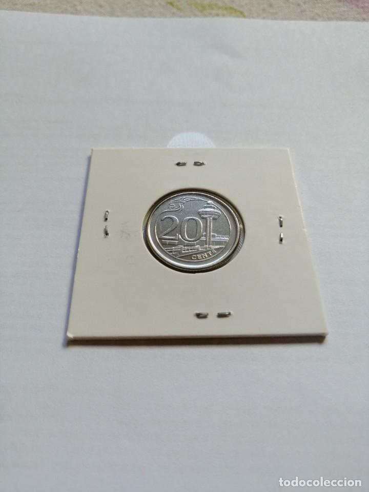 Monedas antiguas de Asia: Singapur 20 Cents 2016 - Foto 2