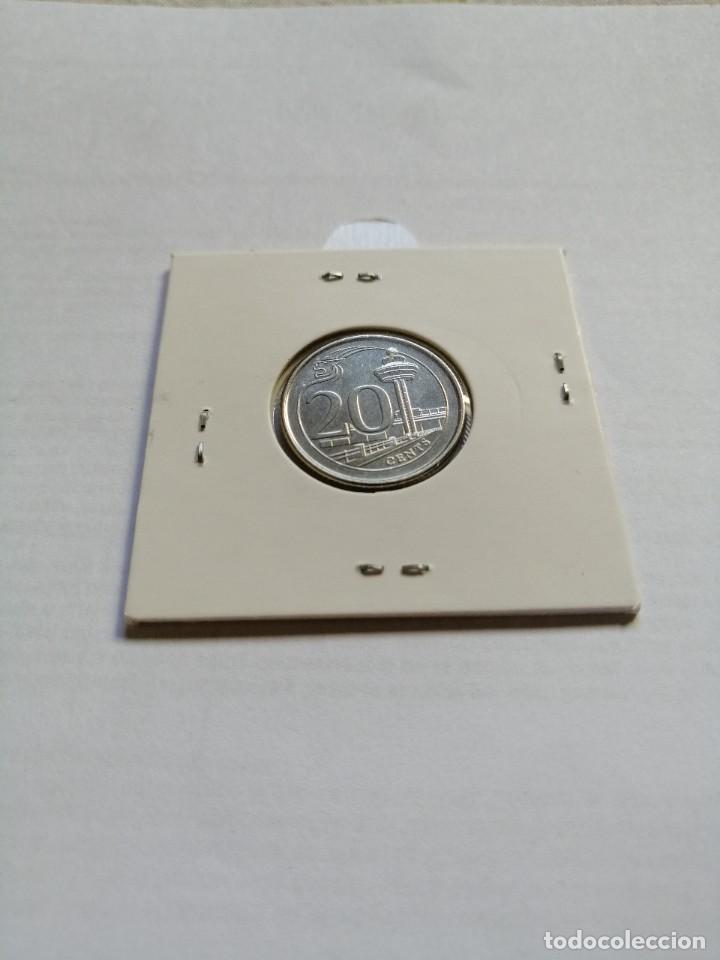 Monedas antiguas de Asia: Singapur 20 Cents 2018 SC - Foto 2