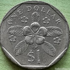Monedas antiguas de Asia: SINGAPUR ONE DOLLAR 1988. Lote 356007860