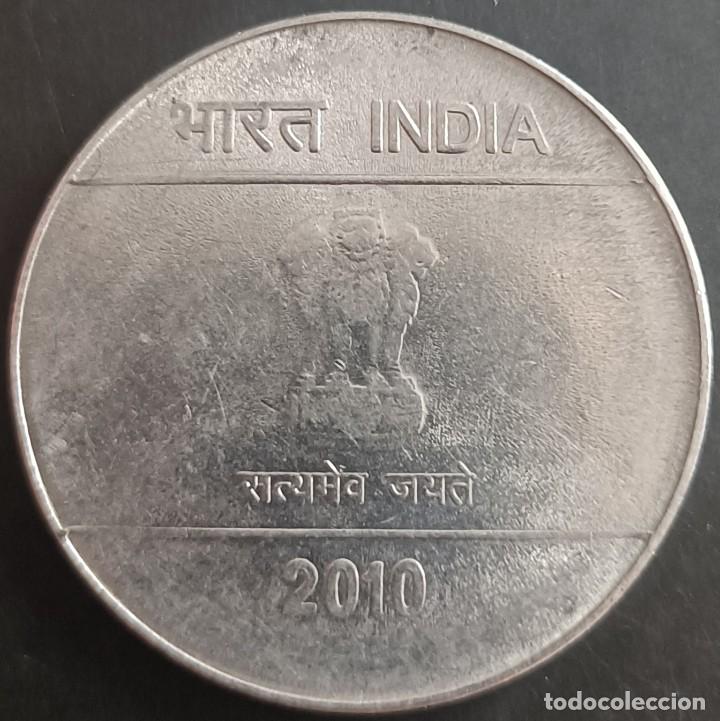 Monedas antiguas de Asia: 2 Rupias 2010 - India - Foto 1
