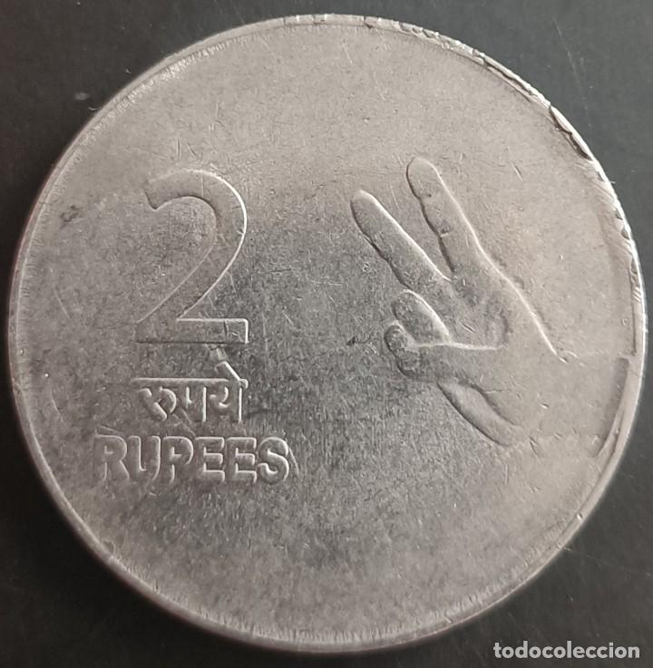 Monedas antiguas de Asia: 2 Rupias 2009 - India - Foto 2