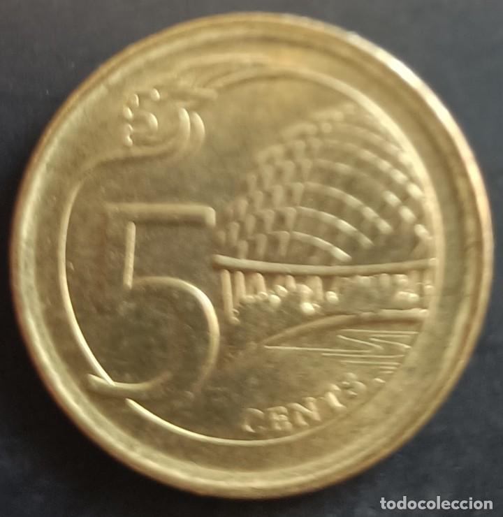 Monedas antiguas de Asia: 5 Cents 2016 - Singapur - Foto 2