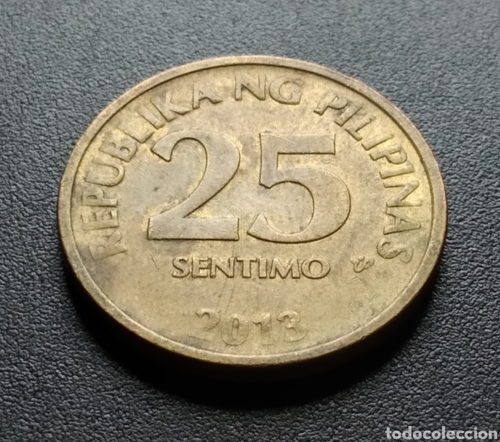 Monedas antiguas de Asia: MONEDA - FILIPINAS 25 CENTIMOS 2013 - Foto 3