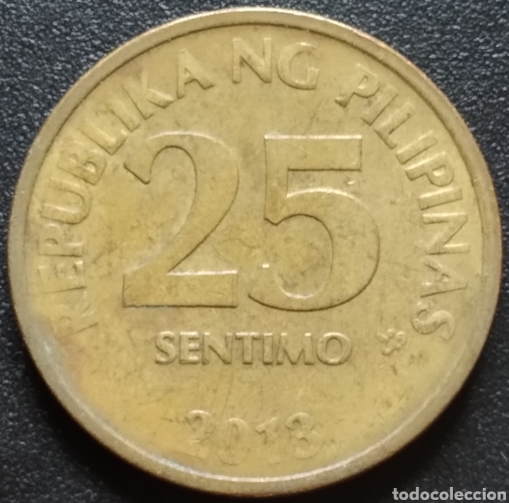Monedas antiguas de Asia: MONEDA - FILIPINAS 25 CENTIMOS 2013 - Foto 1