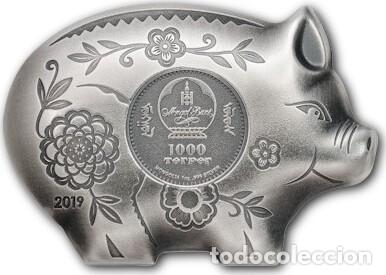 Monedas antiguas de Asia: MONGOLIA 1000 TUGRIK 2019 - Foto 2
