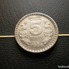 Monedas antiguas de Asia: INDIA 5 RUPIAS 1996. Lote 362459865