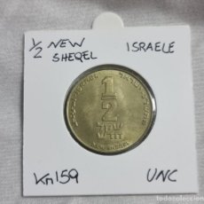 Monedas antiguas de Asia: MONEDA DE ISRAEL -1/2 NEW SHEQEL - MONEDA ENCARTONADA. Lote 363307950