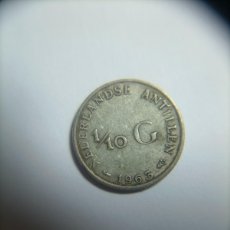 Monedas antiguas de Asia: ANTILLAS HOLANDESAS - 1/10 GULDEN KM3 PLATA