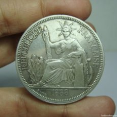 Monedas antiguas de Asia: 1 PIASTRE. PLATA. REPÚBLICA FRANCESA. INDOCHINA - 1888. Lote 365804086
