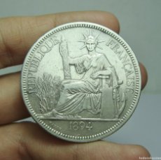 Monedas antiguas de Asia: 1 PIASTRE. PLATA. REPÚBLICA FRANCES. INDOCHINA - 1894. Lote 365805686