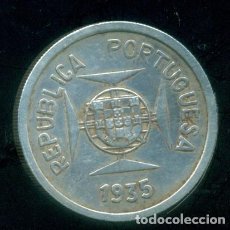 Monedas antiguas de Asia: INDIA PORTUGUESA - 1 RUPIA DE PLATA AÑO 1935 (12 GRAMOS / 917 MILESIMAS).. Lote 366587351