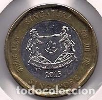 Monedas antiguas de Asia: SINGAPUR - MONEDA DE 1 DOLLAR DE 2013 - Foto 1