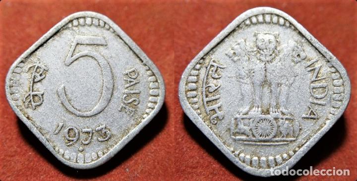 Monedas antiguas de Asia: MONEDA DE INDIA 5 PAISE 1973 - Foto 1