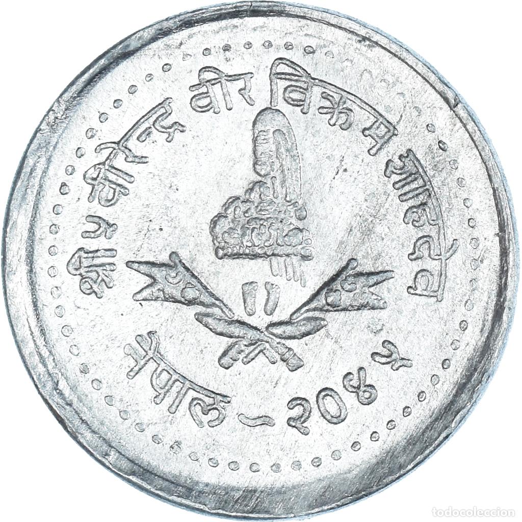 Monedas antiguas de Asia: [#1447530] Moneda, Nepal, 5 Rupee - Foto 1
