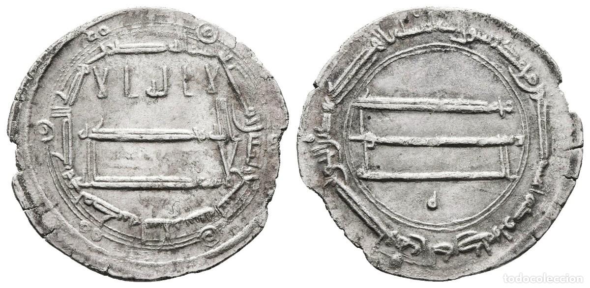 Moedas antigas da &Aacute;sia: *** BONITO DIRHAM DE AL-RASHID, 189 H. MADINAT AL-SALAM. ABBASIDAS ***