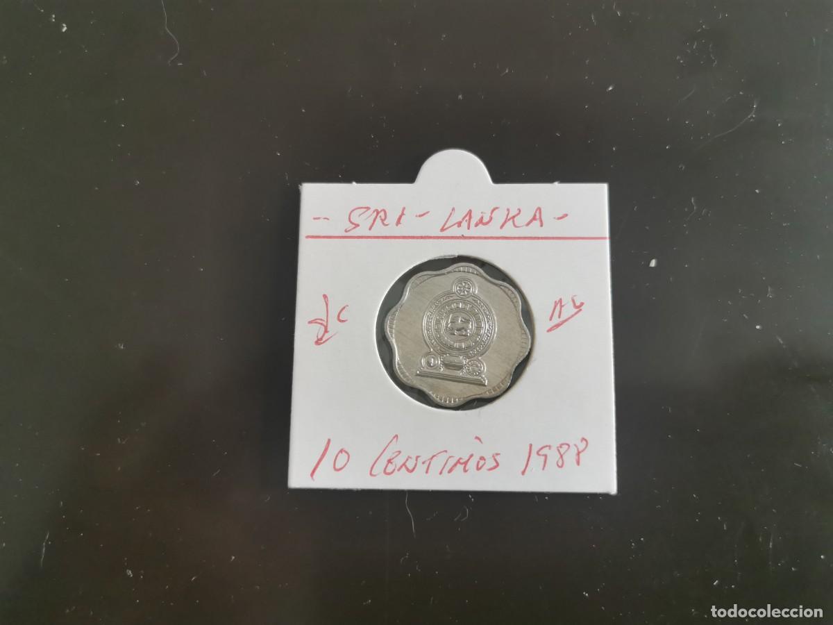 Monete antiche di Asia: SRI-LANKA 10 CENTIMOS 1988 S/C KM=140a (ALUMINIO)