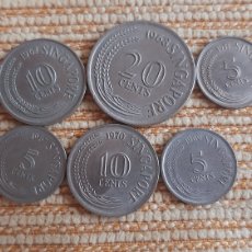 Monedas antiguas de Asia: (SINGAPUR))(CUPRONIQUEL) LOTE DE MONEDAS. Lote 373815774