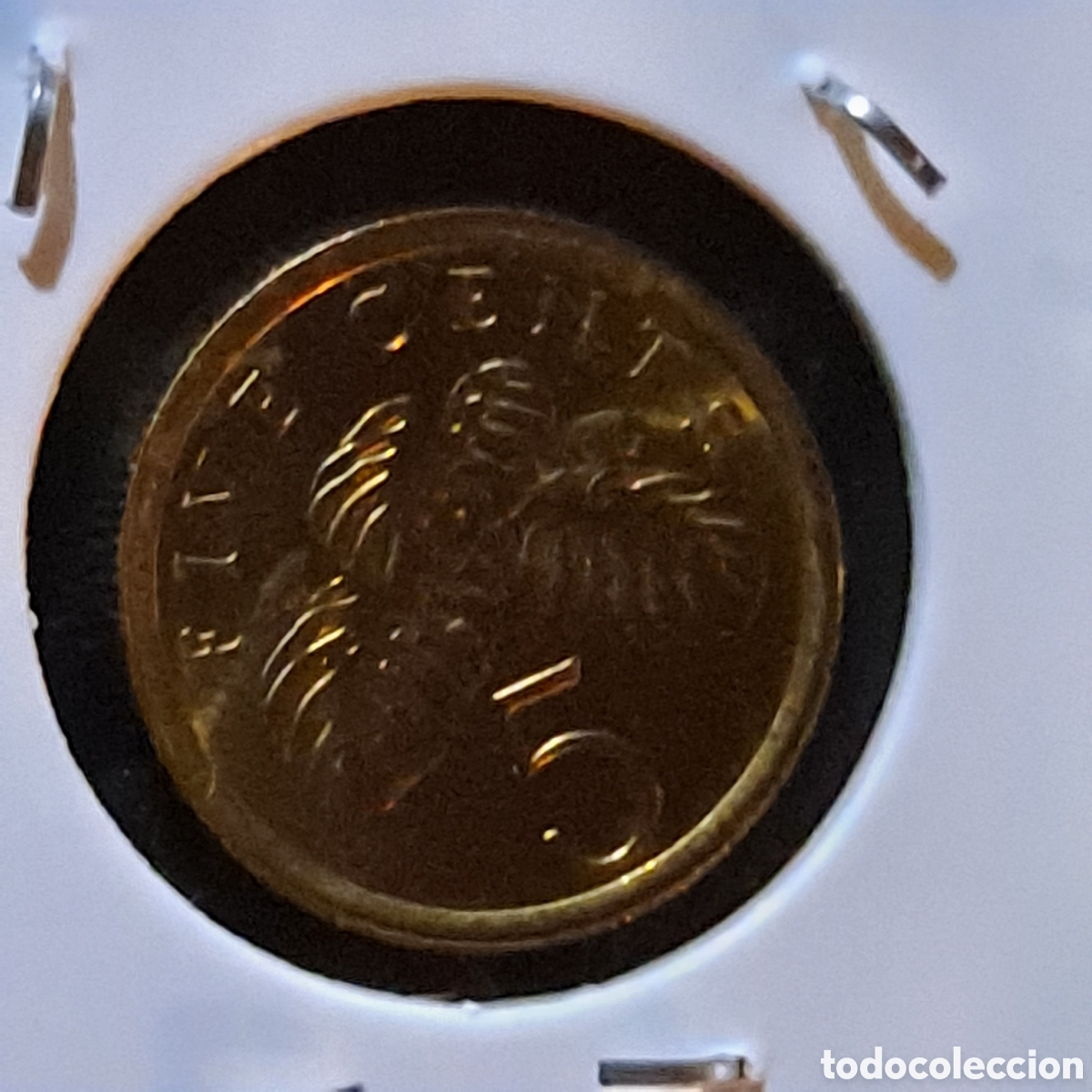 Monedas antiguas de Asia: 5 centavos SINGAPUR 1988 nueva - Foto 2