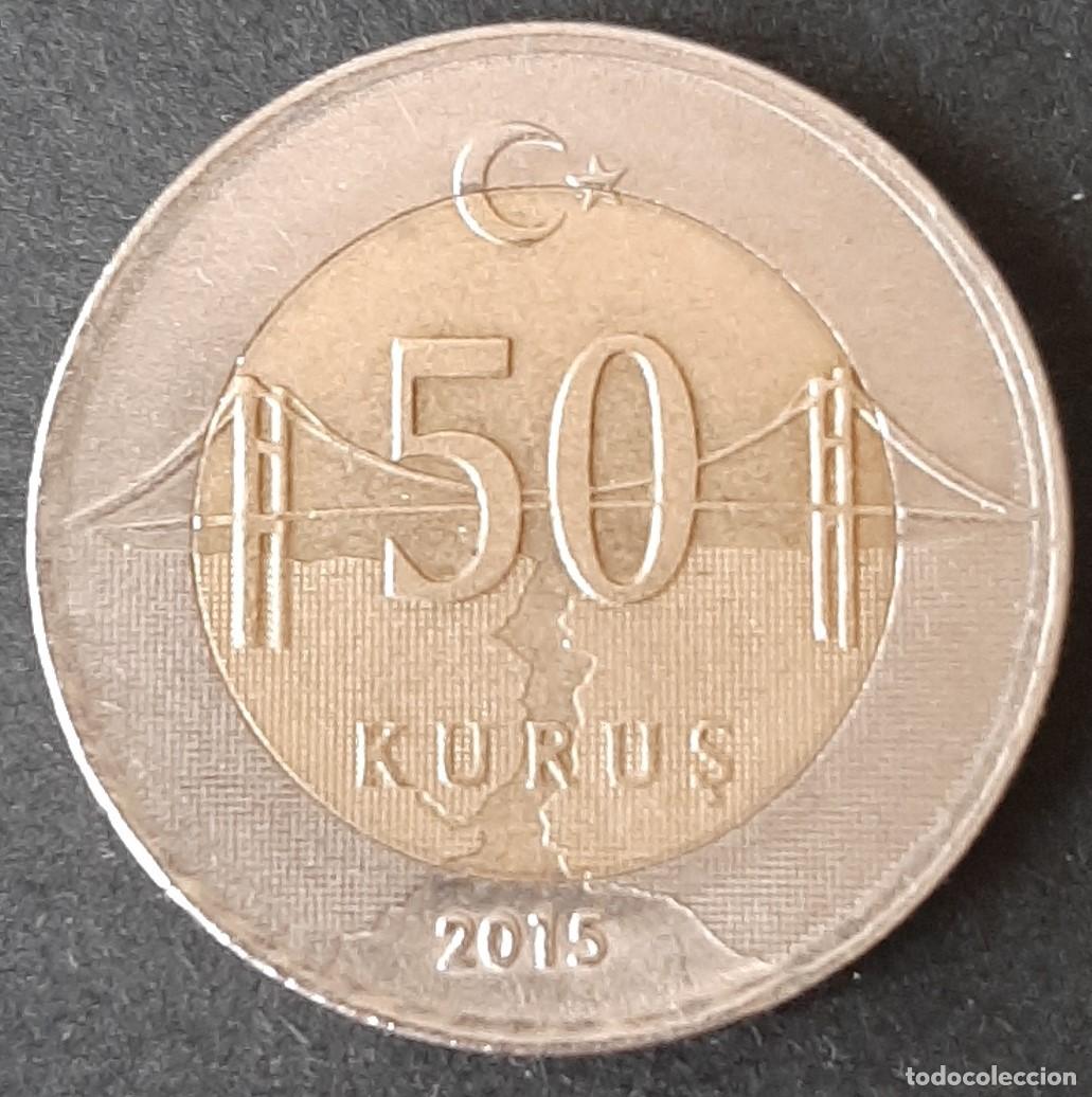 Monedas antiguas de Asia: Moneda de Turqu&iacute;a de 2025. 50 Kurus - Foto 1
