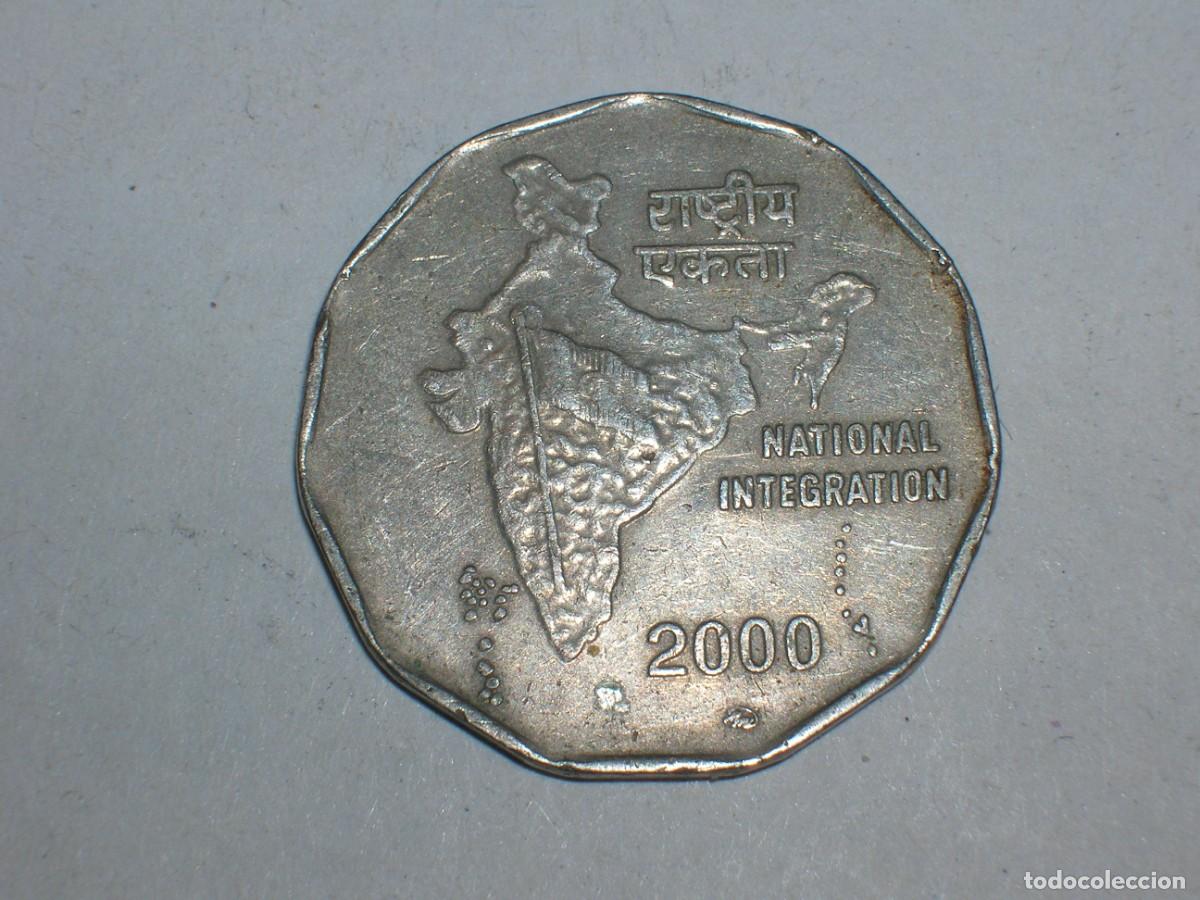 Monedas antiguas de Asia: INDIA 2 rupias 2000 (13050) - Foto 1