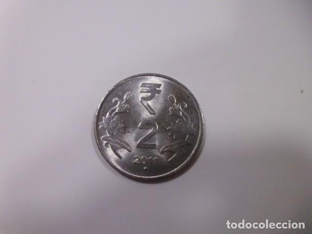 Monedas antiguas de Asia: INDIA 2 RUPIAS 2011 - Foto 2