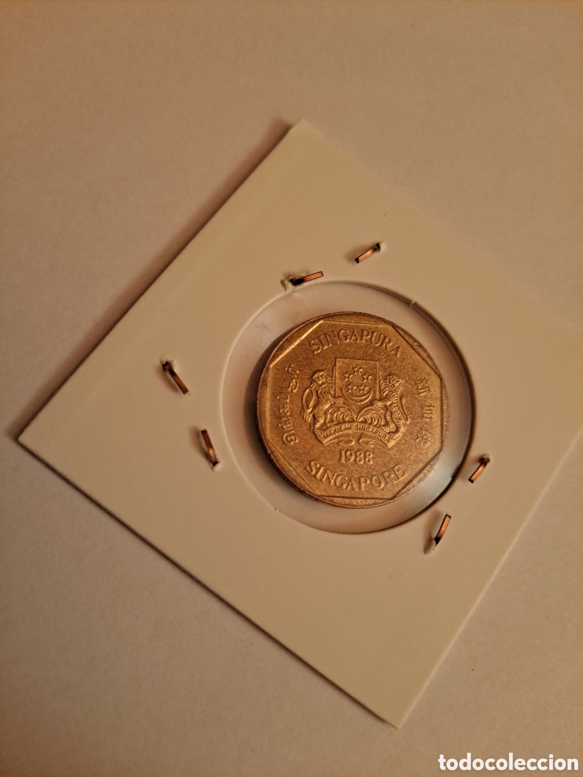 Monedas antiguas de Asia: 1 Dolar de Singapur 1988, practicamente nueva. - Foto 2