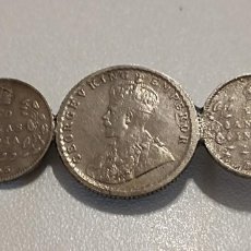 Monedas antiguas de Asia: VENDO BROCHE ANTIGUO RARO CONMEMORATIVO DE 3 MONEDAS, 1 DE REY JORGE V DE 1914. Lote 384672014