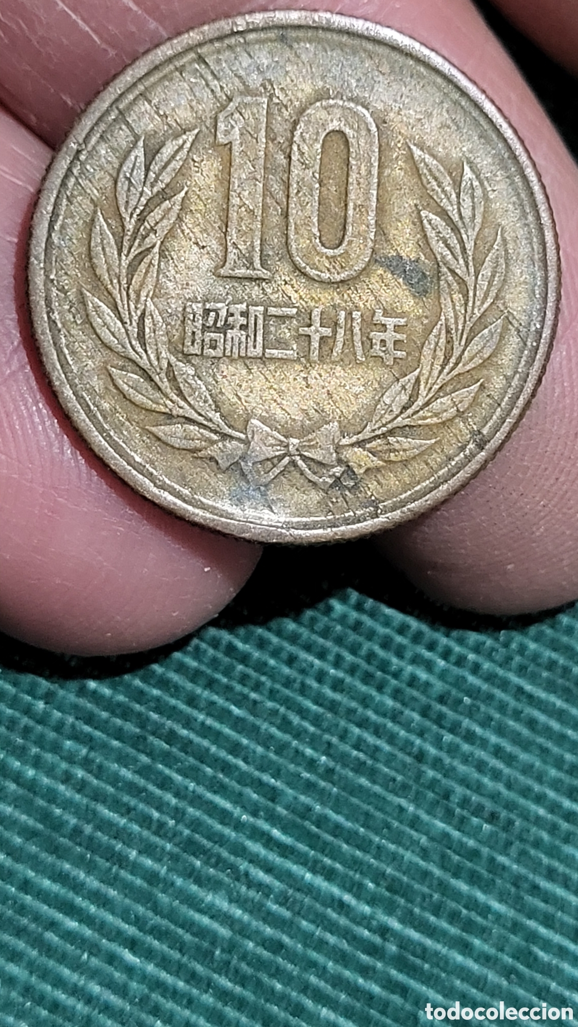 Monedas antiguas de Asia: Moneda 10 Sen Japon - Foto 2