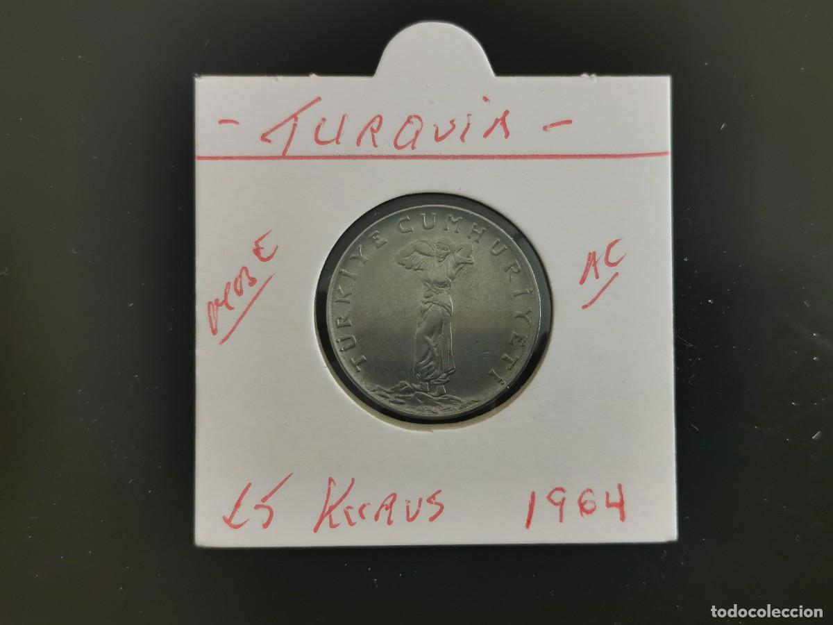 Alte M&uuml;nzen aus Asien: TURQUIA 25 KURUS 1964 MBC KM=892.2 (ACERO)