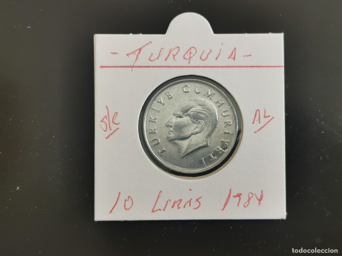 Alte M&uuml;nzen aus Asien: TURQUIA 10 LIRAS 1984 S/C KM=964 (ALUMINIO)