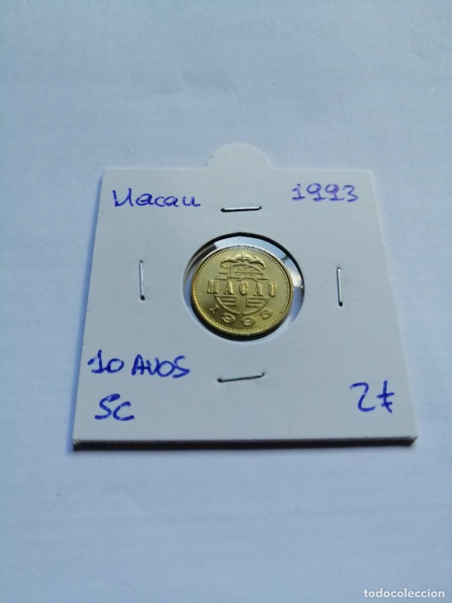 Monedas antiguas de Asia: Macau 10 Avos 1993 SC - Foto 1