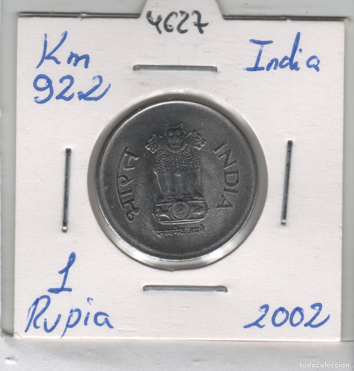 Monedas antiguas de Asia: MONEDA INDIA 1 RUPIA 2002 - Foto 1
